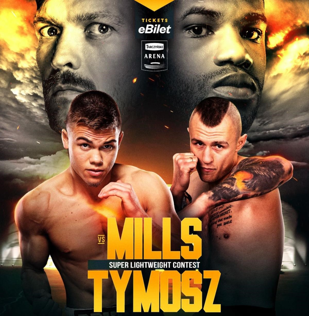 Bryce Mills zmierzy się z Damianem Tymosem na karcie Usyk vs Dubois w Polsce – Ring News 24